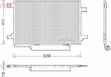 Kondensators, Gaisa kond. sistēma DENSO DCN17004 1