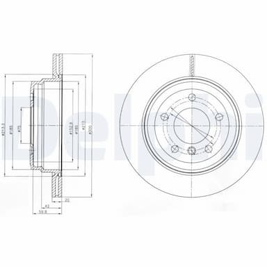 Bremžu diski DELPHI BG4243C 1