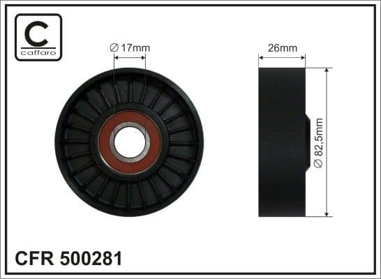 Spriegotājrullītis, Ķīļrievu siksna CAFFARO 500281 1