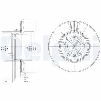 Bremžu diski DELPHI BG2433 1