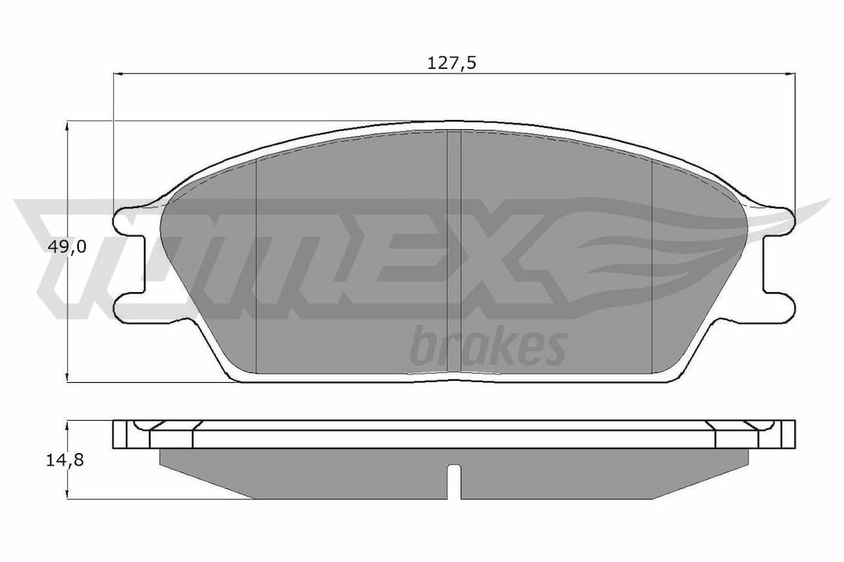 Bremžu uzliku kompl., Disku bremzes TOMEX Brakes TX 11-06 1