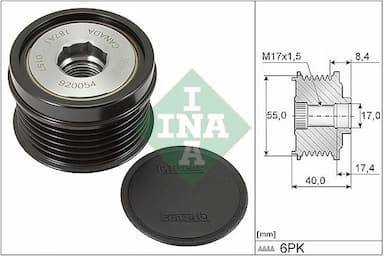 Ģeneratora brīvgaitas mehānisms Schaeffler INA 535 0316 10 1