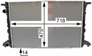 Radiators, Motora dzesēšanas sistēma MAHLE CR 2176 000P 3