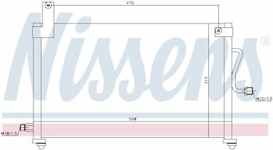 Kondensators, Gaisa kond. sistēma NISSENS 94751 6