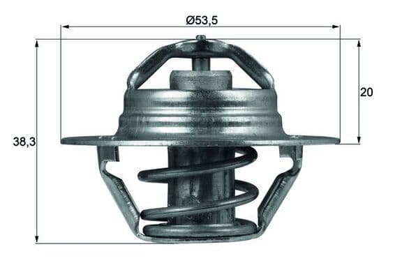 Termostats, Dzesēšanas šķidrums MAHLE TX 88 82D 1