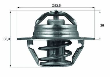 Termostats, Dzesēšanas šķidrums MAHLE TX 88 82D 1