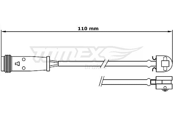 Indikators, Bremžu uzliku nodilums TOMEX Brakes TX 31-17 1