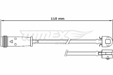 Indikators, Bremžu uzliku nodilums TOMEX Brakes TX 31-17 1