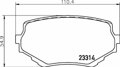 Bremžu uzliku kompl., Disku bremzes HELLA 8DB 355 017-181 1