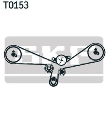 Zobsiksnas komplekts SKF VKMA 01903 2