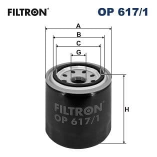 Eļļas filtrs FILTRON OP 617/1 1