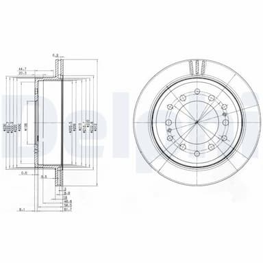 Bremžu diski DELPHI BG3557 1