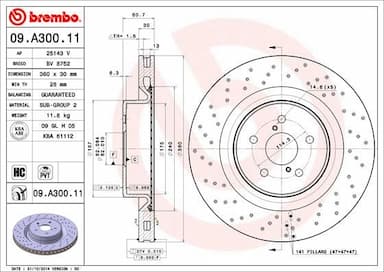 Bremžu diski BREMBO 09.A300.11 1