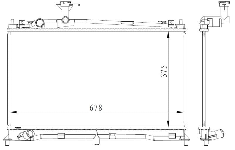 Radiators, Motora dzesēšanas sistēma NRF 53411 1