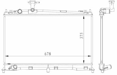 Radiators, Motora dzesēšanas sistēma NRF 53411 1