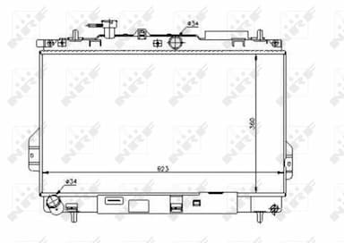 Radiators, Motora dzesēšanas sistēma NRF 53362 5