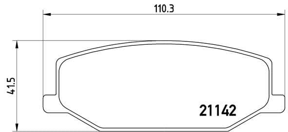 Bremžu uzliku kompl., Disku bremzes BREMBO P 79 001 1