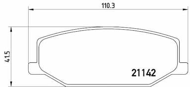 Bremžu uzliku kompl., Disku bremzes BREMBO P 79 001 1