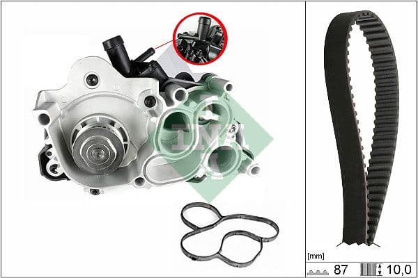 Ūdenssūknis + Zobsiksnas komplekts Schaeffler INA 530 0742 30 1