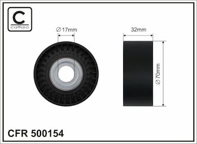 Spriegotājrullītis, Ķīļrievu siksna CAFFARO 500154 1