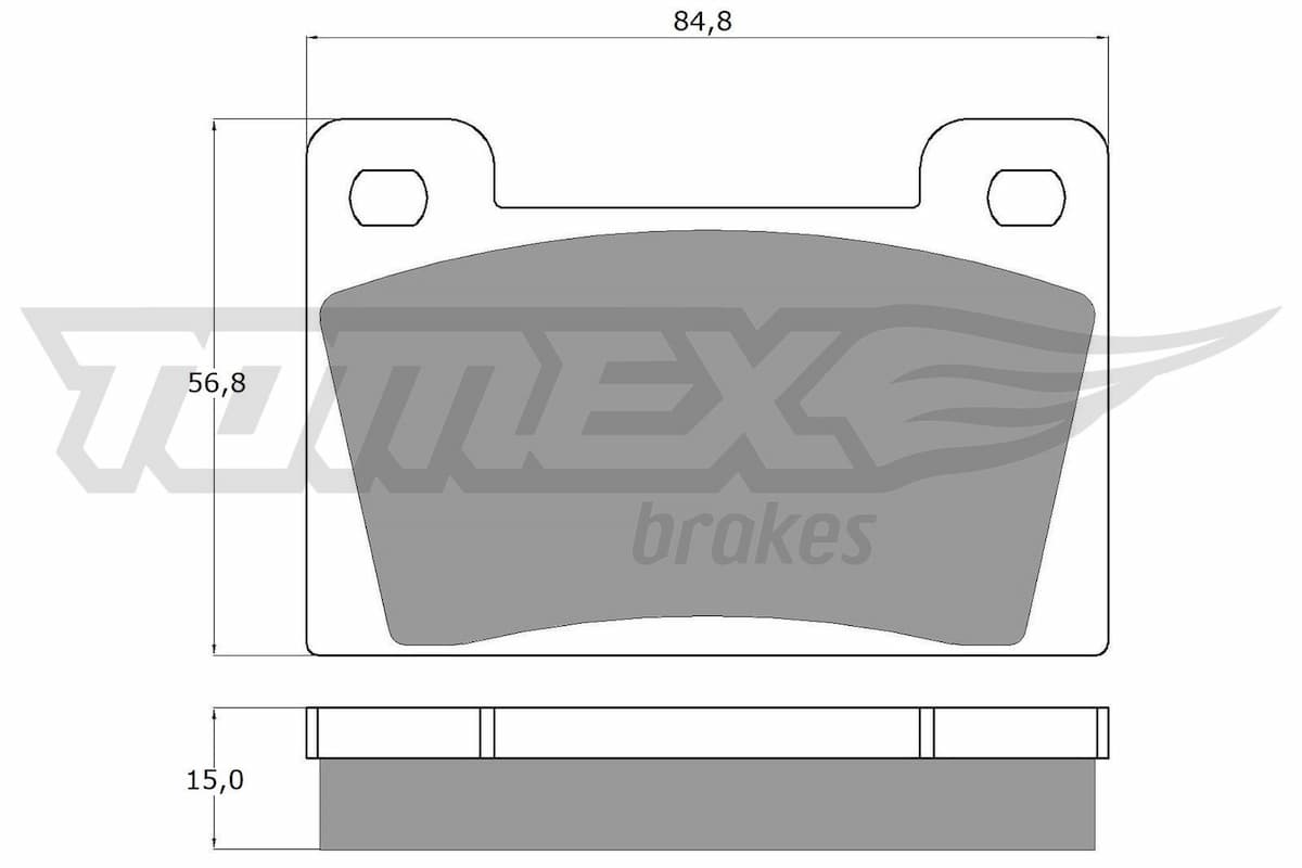 Bremžu uzliku kompl., Disku bremzes TOMEX Brakes TX 10-26 1