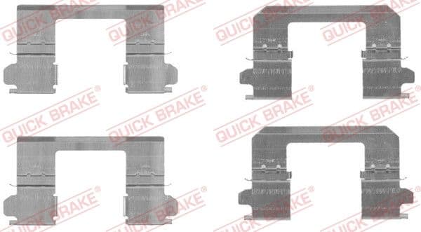 Piederumu komplekts, Disku bremžu uzlikas QUICK BRAKE 109-1736 1