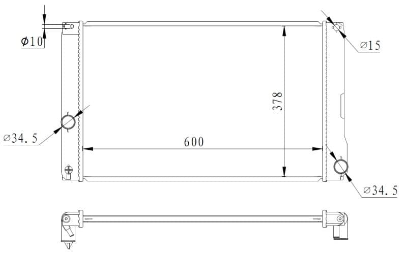 Radiators, Motora dzesēšanas sistēma NRF 550008 1