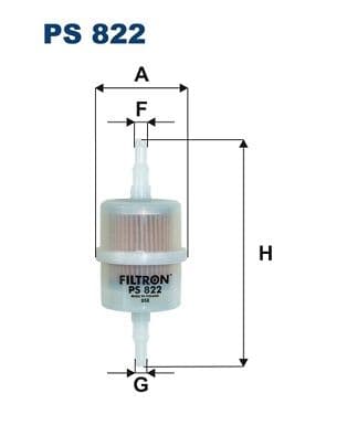 Degvielas filtrs FILTRON PS 822 1