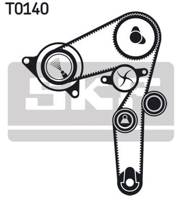 Ūdenssūknis + Zobsiksnas komplekts SKF VKMC 02192 2