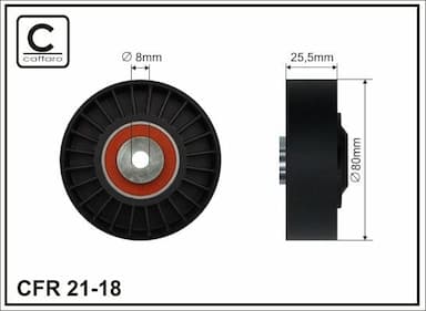 Parazīt-/Vadrullītis, Ķīļrievu siksna CAFFARO 21-18 1