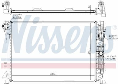 Radiators, Motora dzesēšanas sistēma NISSENS 67164 6