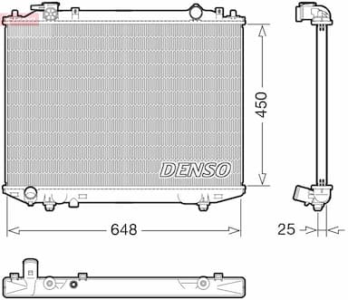 Radiators, Motora dzesēšanas sistēma DENSO DRM10117 1