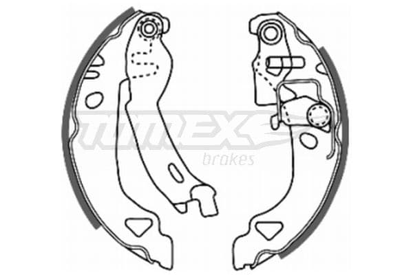 Bremžu loku komplekts TOMEX Brakes TX 20-28 1