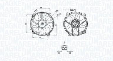 Ventilators, Motora dzesēšanas sistēma MAGNETI MARELLI 069422708010 1