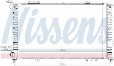 Radiators, Motora dzesēšanas sistēma NISSENS 60053 5