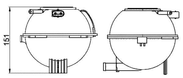 Kompensācijas tvertne, Dzesēšanas šķidrums MAHLE CRT 22 000S 1