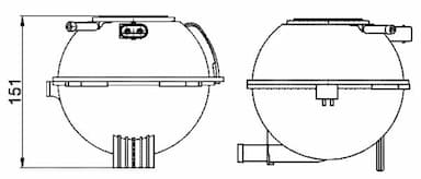 Kompensācijas tvertne, Dzesēšanas šķidrums MAHLE CRT 22 000S 1