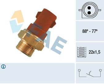 Termoslēdzis, Radiatora ventilators FAE 37230 1