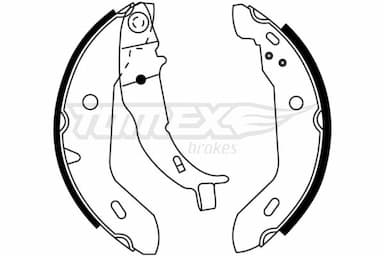 Bremžu loku komplekts TOMEX Brakes TX 21-16 1