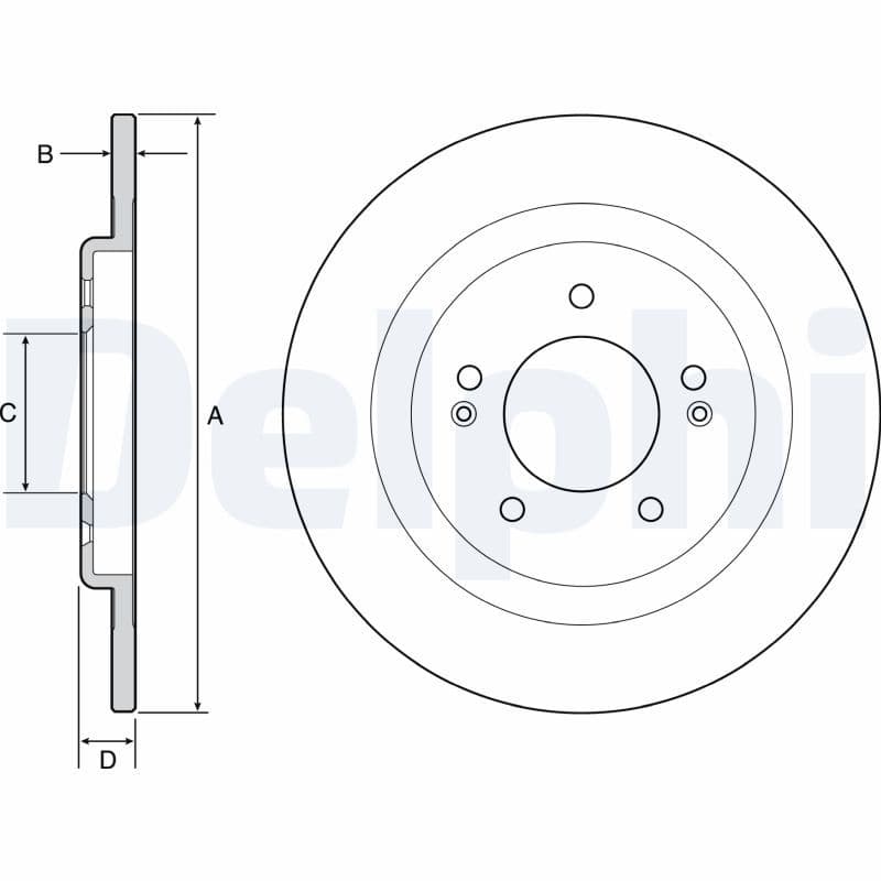 Bremžu diski DELPHI BG4563C 1