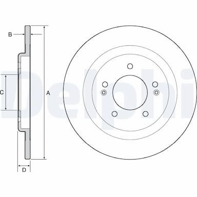 Bremžu diski DELPHI BG4563C 1