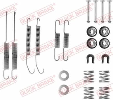 Piederumu komplekts, Bremžu loki QUICK BRAKE 105-0718 1