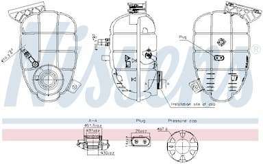 Kompensācijas tvertne, Dzesēšanas šķidrums NISSENS 996325 1