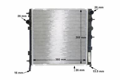 Radiators, Motora dzesēšanas sistēma MAHLE CR 556 000S 12