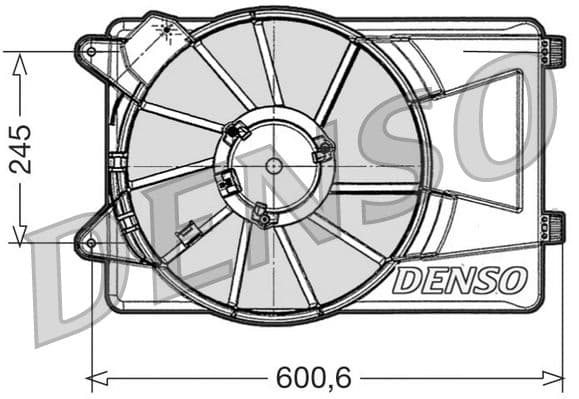 Ventilators, Motora dzesēšanas sistēma DENSO DER09305 1