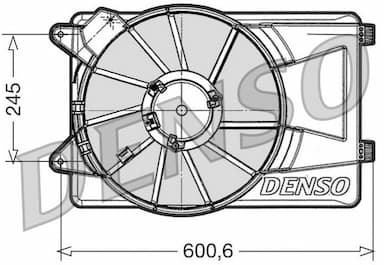 Ventilators, Motora dzesēšanas sistēma DENSO DER09305 1