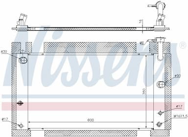 Radiators, Motora dzesēšanas sistēma NISSENS 646809 5