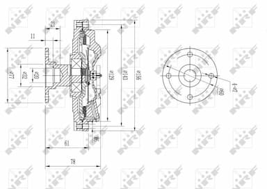 Sajūgs, Radiatora ventilators NRF 49576 5