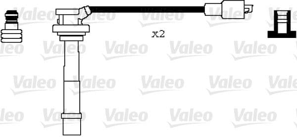 Augstsprieguma vadu komplekts VALEO 346079 1