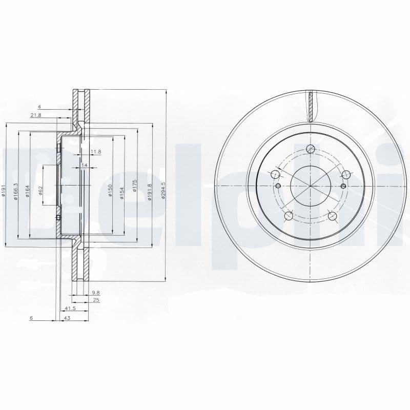 Bremžu diski DELPHI BG4131 1